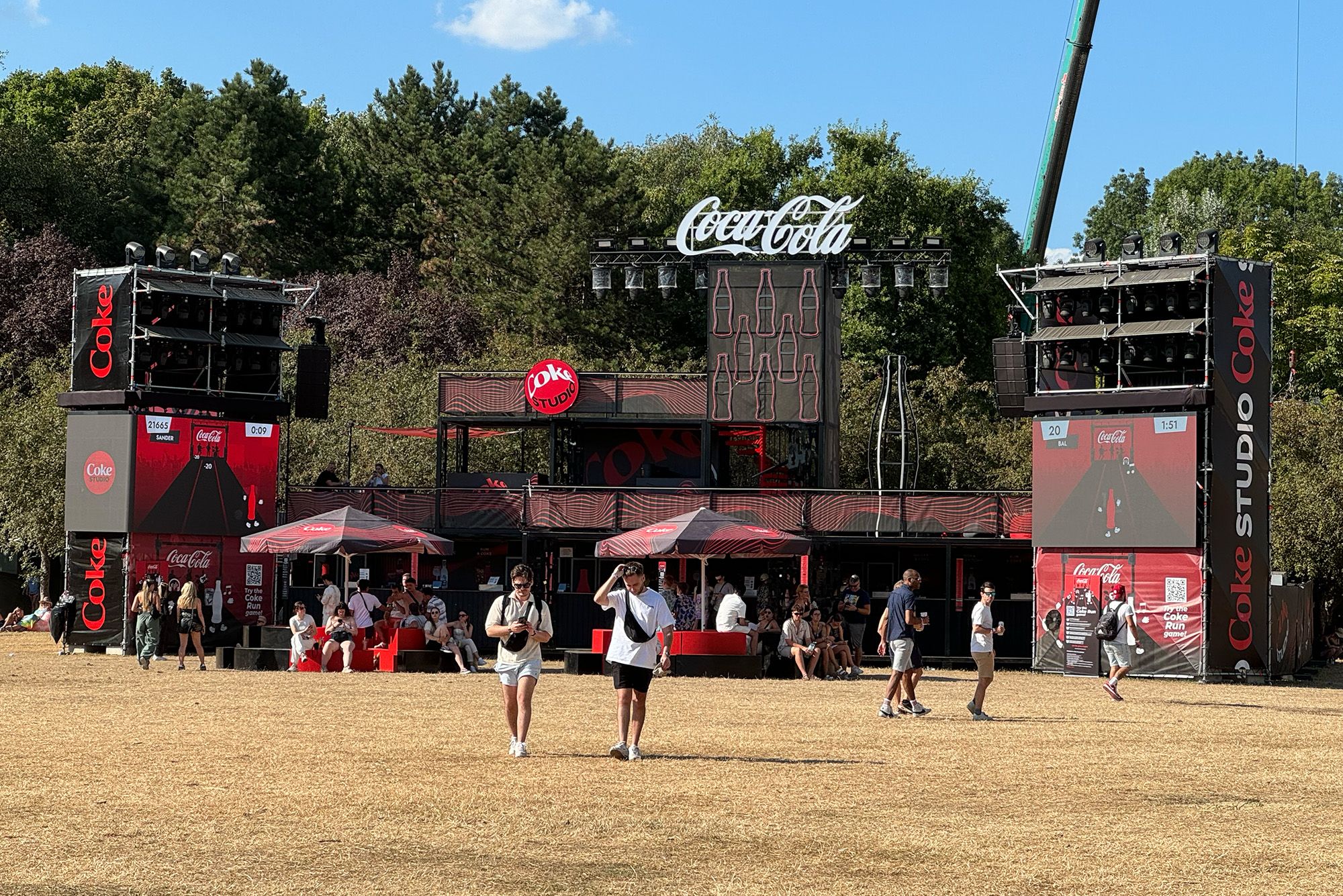 Coke Run game at Sziget Festival
